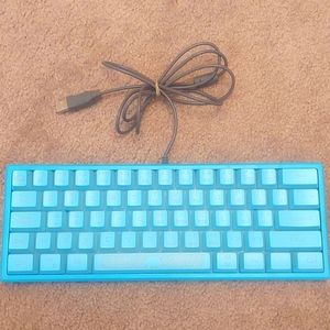 Ziyou Lang K61 Rainbow Backlit Ergonomic USB Gaming Keyboard Portable Waterproof